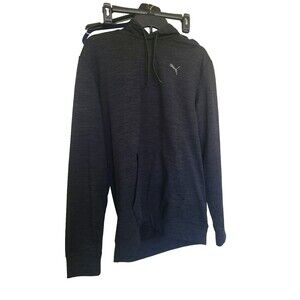 PUMA Men's Pullover Hoodie Gray Heather Space Dye Sweatshirt Size Large
